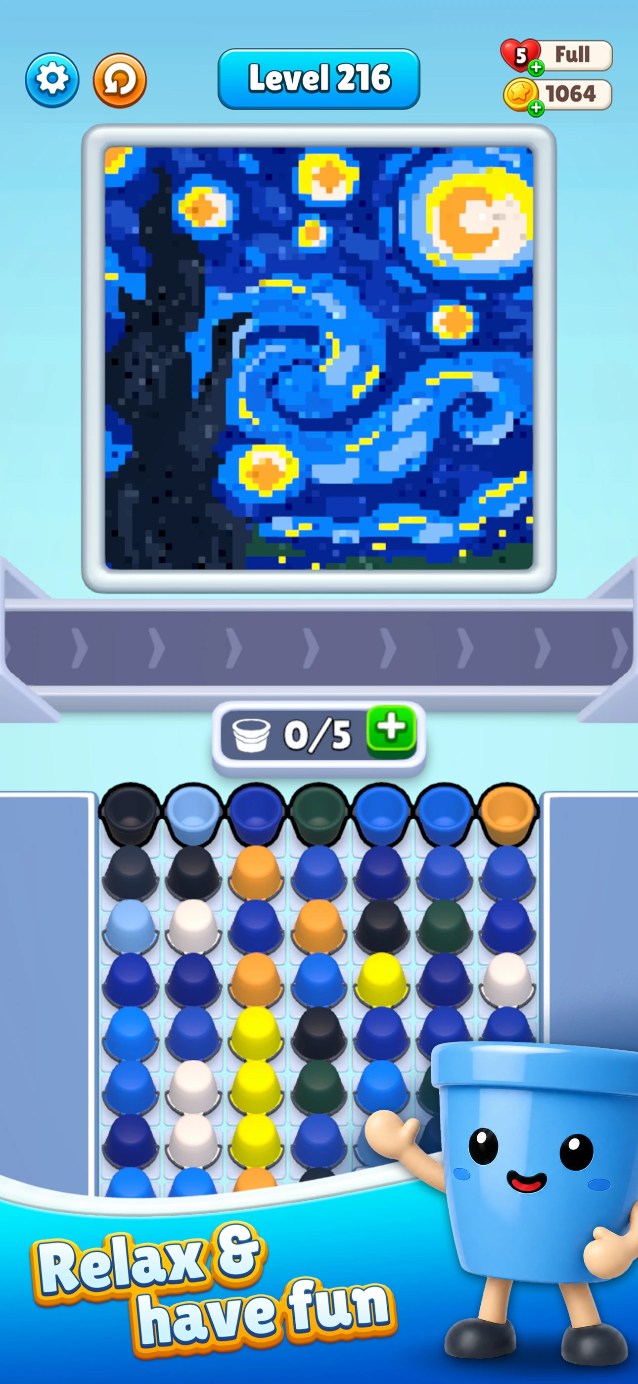 Sand Out Blitz gameplay screenshot 1 — sand physics puzzle level